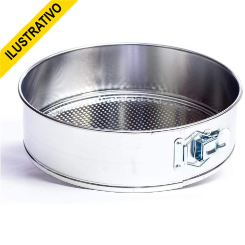 Forma Bolo Redonda Aluminio Fundo Movel N.25 3302 Viel