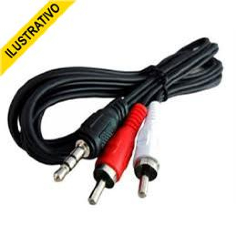 Cabo 2rca+1 P2 Stereo 1,5mt 166 Dezcomp/1013 Caste