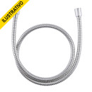 Rabicho Agua Flexivel Metal Cromado 120cm Multimarcas