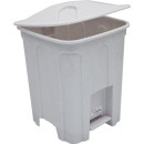 Lixeira Cozinha Pedal Plastica 15l Branca 509 Jaguar