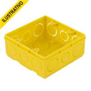 Caixa Luz 4x4 Amarela Suporte Plastico Tigre/amanco