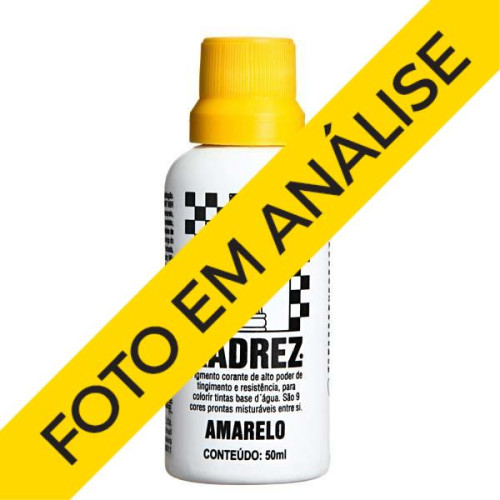 Corante Liquido 50ml Amarelo Xadrez