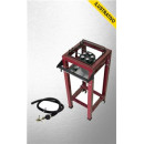 Fogao Gas Semi-industrial P/fritura (alta Pressao) Com Pe 1 Boca Gd Vinho C/caulim C/mangueira 505.556 Roa