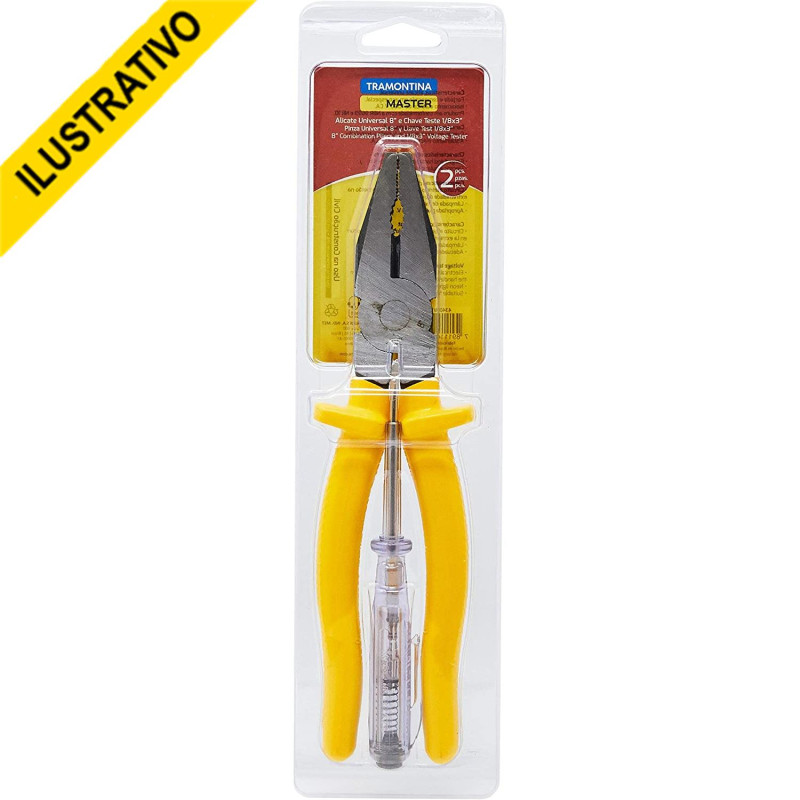 Jogo Alicate Universal 8+chave Teste 43408/157 Tramontina