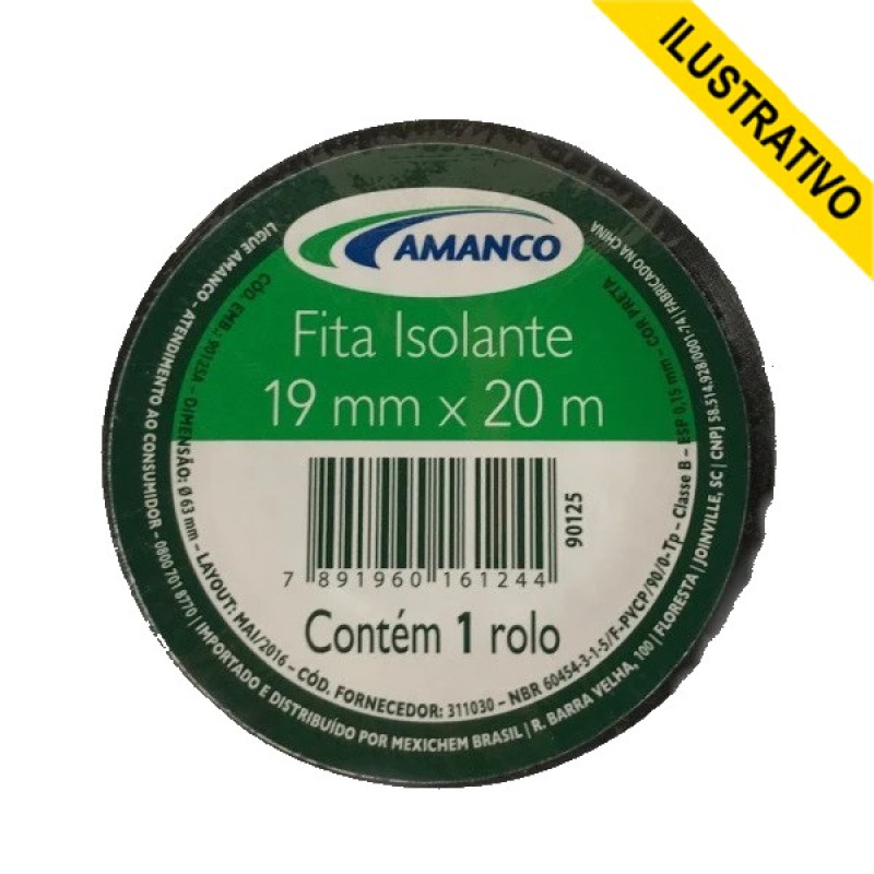 Fita Isolante 20mtx19mm Anti-chama Tigre/amanco Fita Isolante 20mtx19mm Anti-chama Tigre/amanco