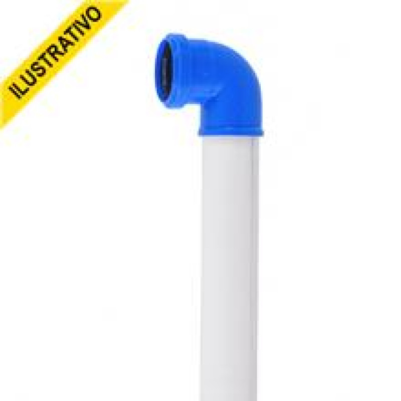 Tubo Valvula Descarga C/joelho Azul Akros/tigre/amanco/cipla Tubo Valvula Descarga C/joelho Azul Akros/tigre/amanco/cipla