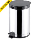 Lixeira Cozinha Pedal Inox 10,5l C/balde Tpa Preta 3565 Viel