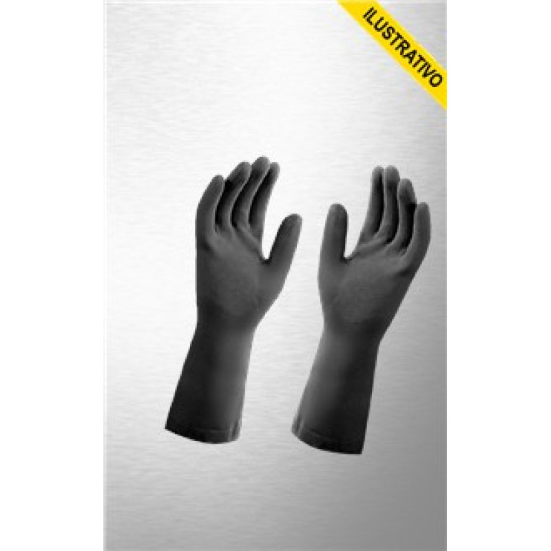 Luva Latex Construcao 1110x Forrada Palma Antiderrapante Profissional Grande Color 157 Mucambo