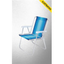 Cadeira Praia Aluminio Braco Plastico Alta Standard Botafogo