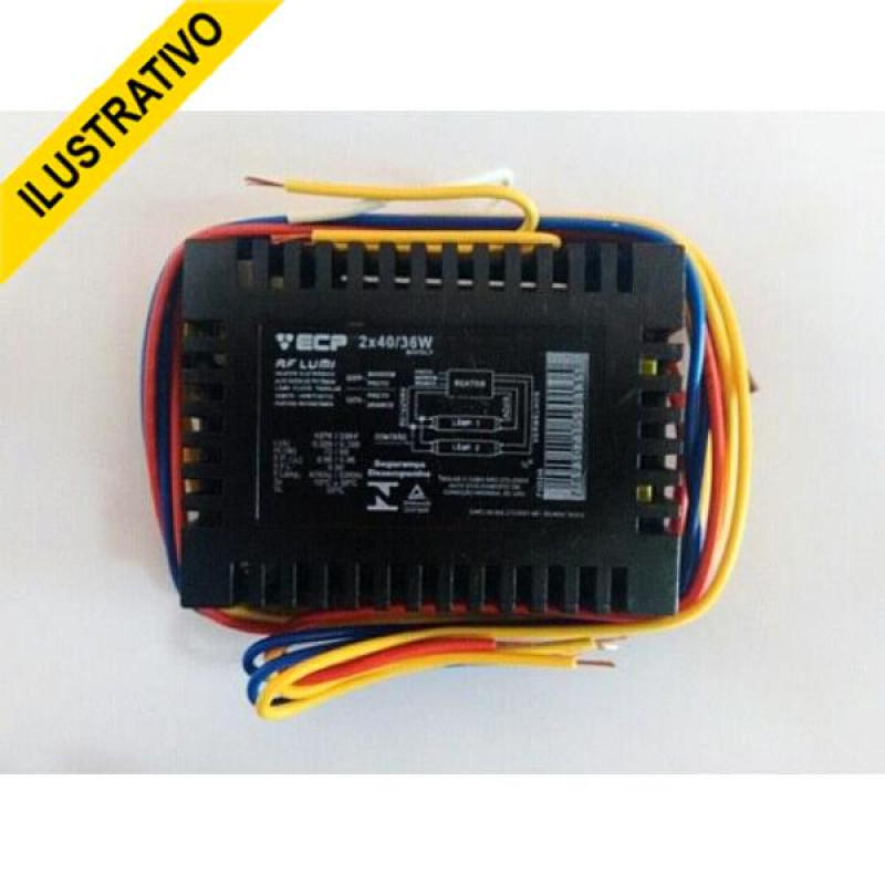 Reator Eletr Afp 2x40/36w Biv F109249 Ecp