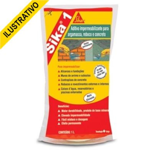Sika N.1 Aditivo 1l Impermeabilizante P/massa