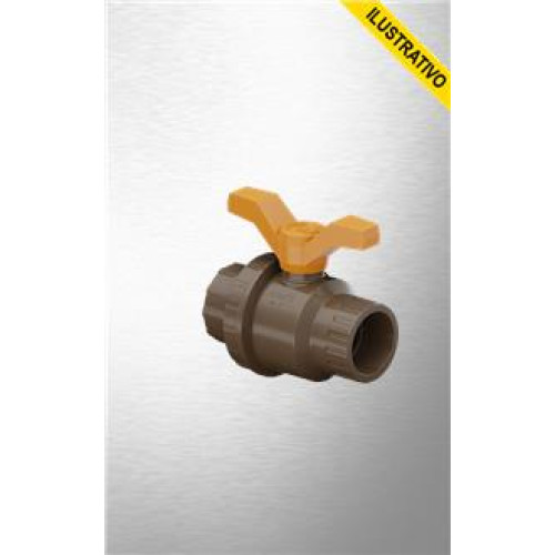 Registro Esfera Soldavel Vs 25mm C/uniao 27958028 Tigre/22996 Amanco