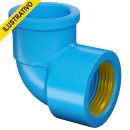 Joelho Reducao Soldavel 90 20x1/2 Azul Bucha Latao 35217789 Tigre/amanco