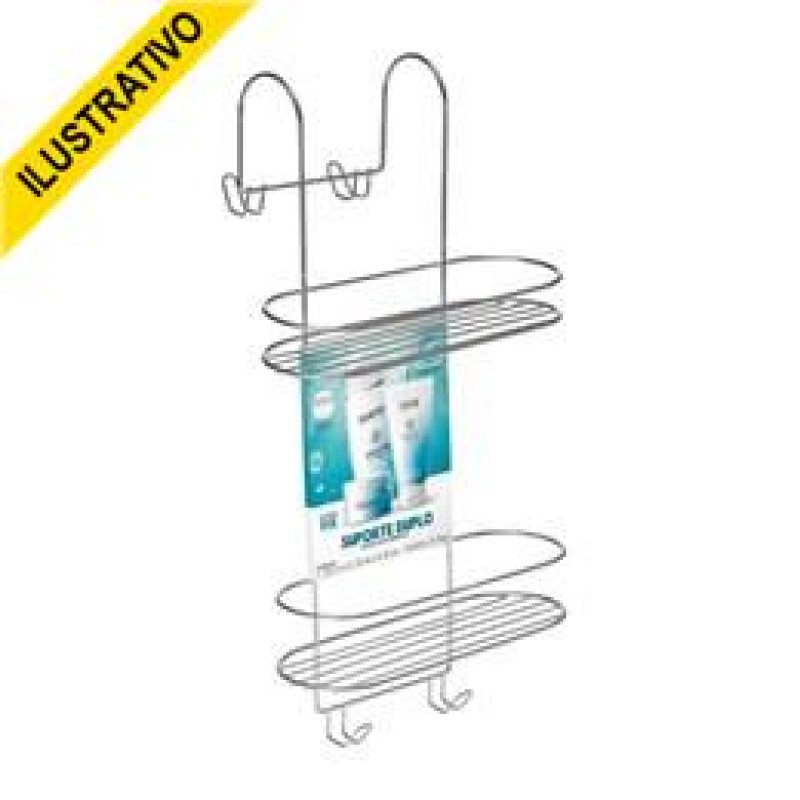 Porta Shampoo Duplo P/box Cr 1502c Arthi