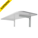 Mesa Dobravel C/suporte 90x40 Branca 430280 Versatil