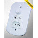 Dimmer Ventilador Rotativo 1 Secao+tomada Branco 16792 Rionepar