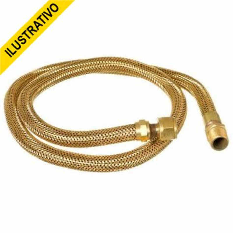 Rabicho Gas Flexivel Cobre 200cm Multimarcas