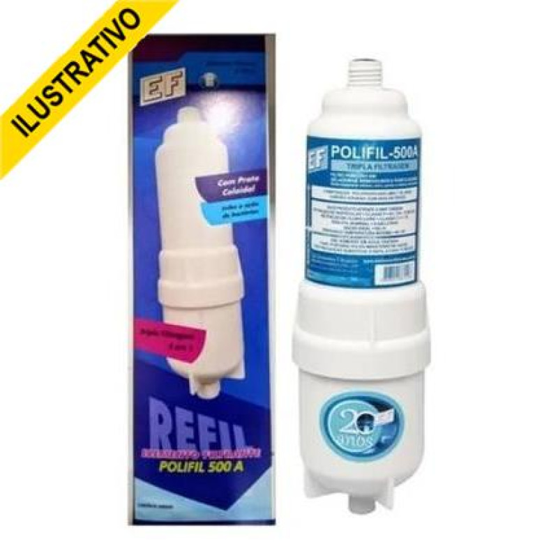 Refil Purificador Bebedouro Soft Tripla Acao Polifil 500 Ef