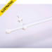 Kit Cortina Simples Medio 1,5m Sup Pvc Branco Ks152pbc Utili