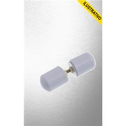 Puxador Box Botao Abs Aluminio 5050 Almir