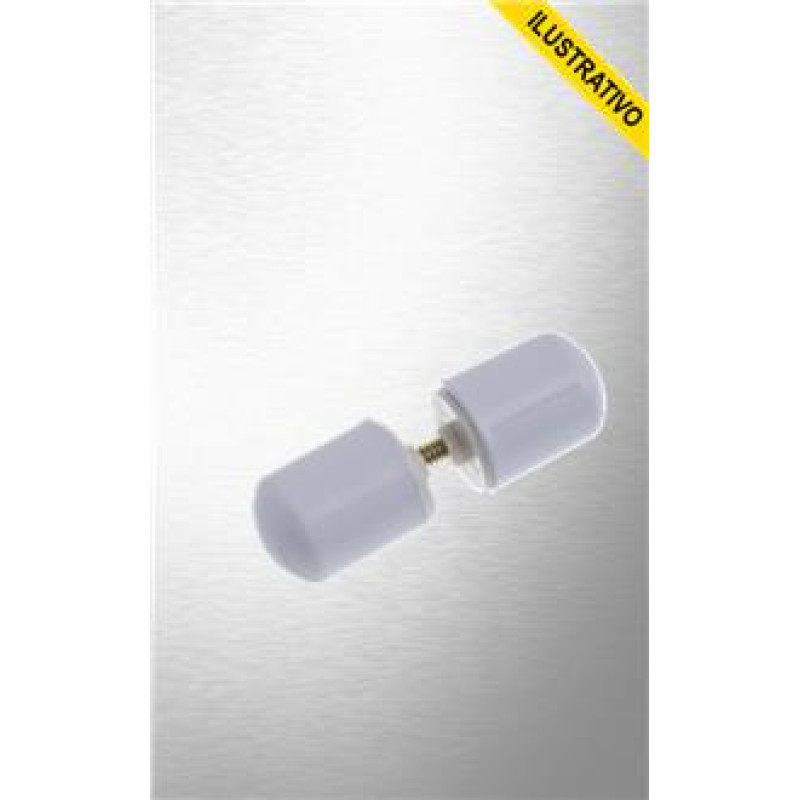 Puxador Box Botao Abs Aluminio 5050 Almir