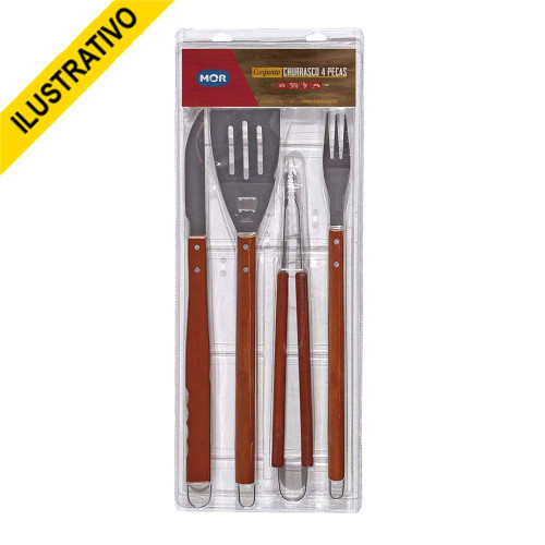 Jogo Churrasco 4pcs 3311 Mor