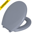 Assento Oval Std Almofadado Super (almofadao) Cinza Tar/as*cz2 Astra