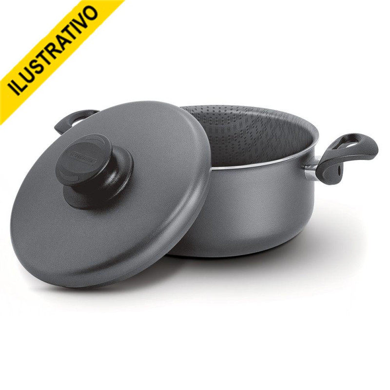 Cacarola 22 3,8l Antiaderente Preta/chumbo Paris 28524/622tramontina