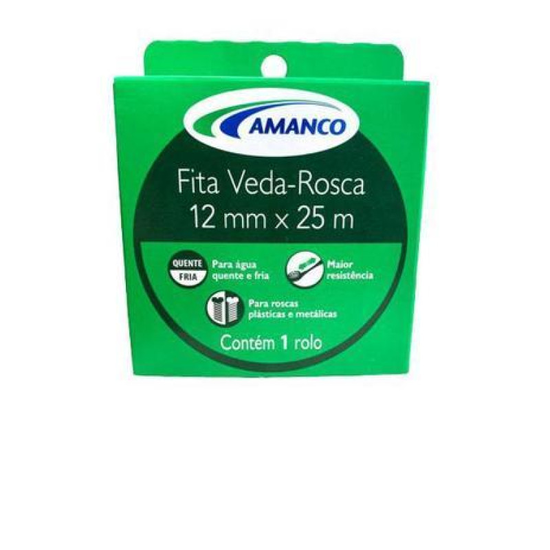 Fita Veda Rosca 12mmx25m(1/2) Amanco