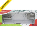 Kit Banheiro Plastico 5pc Monaco Cromado Com Fume 54800 Duda