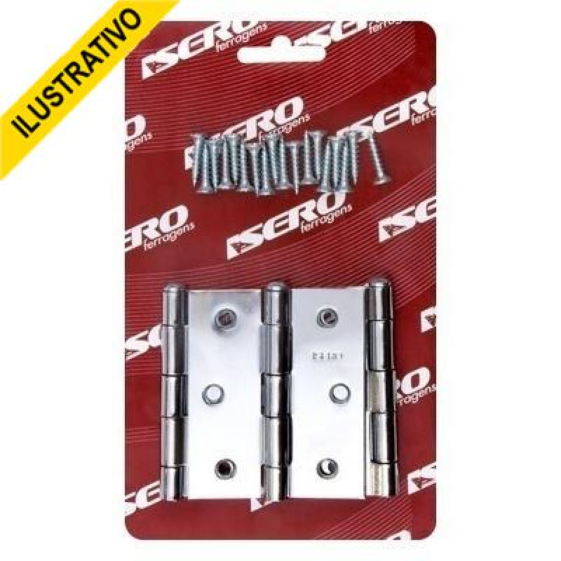 Dobradica Ferro Pino Reversivel 3x21/2 Galvanizada 11506 Isero Dobradica Ferro Pino Reversivel 3x21/2 Galvanizada 11506 Isero