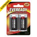 Pilha Grande D Carvao Lapela C/2 Eveready/multimarcas