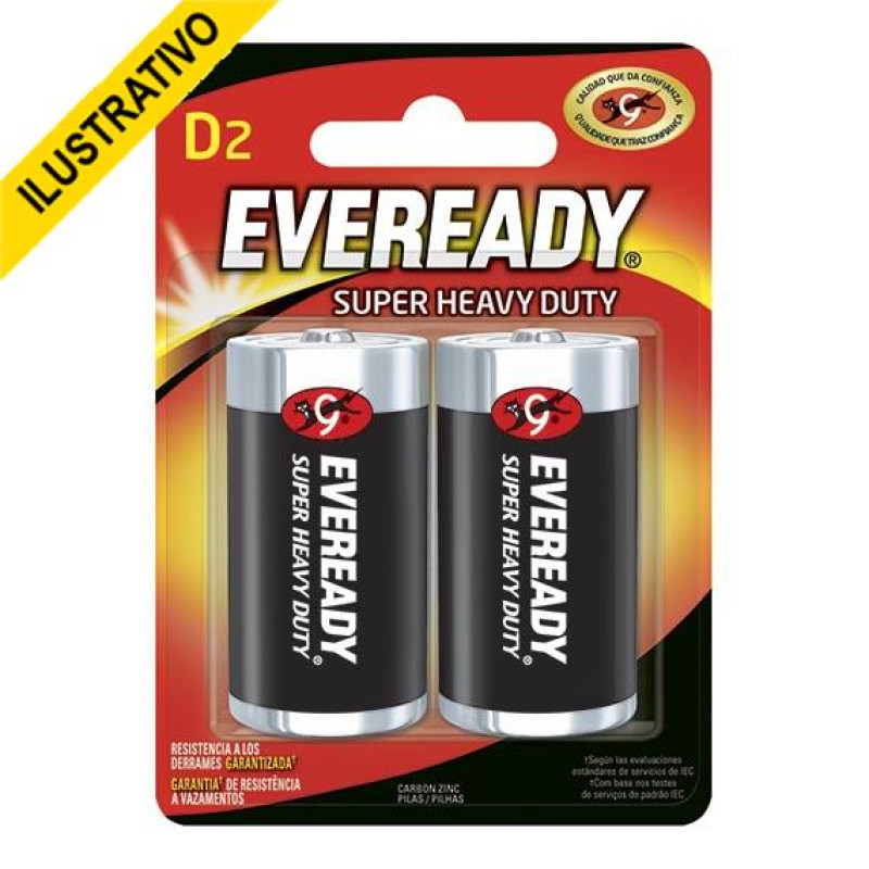 Pilha Grande D Carvao Lapela C/2 Eveready/multimarcas Pilha Grande D Carvao Lapela C/2 Eveready/multimarcas