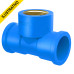 Te Reducao Soldavel 90 25x1/2 Bucha Central Latao Azul Tigre/amanco/a