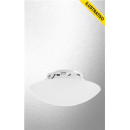 Plafon Solari 1xe-27 Redondo Branca S/lamp 2040007-01 Taschibra