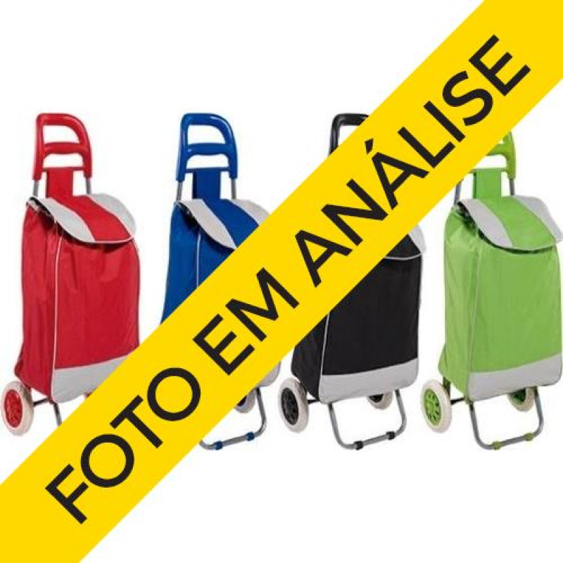 Carro Feira C/bolsa Roda Peq 2498 Mor