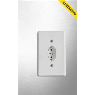 Tomada Simples C/placa 1 Secao 10a 3p Br 27150 Veltra/19140 Ilumi 