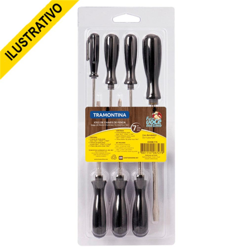 Jogo Chave Fenda 7pcs 43408/115 Tramontina