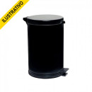Lixeira Cozinha Pedal Chapa Preta 10,5l C/balde 3576 Viel