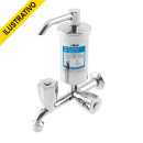 Torneira Filtro Parede Fixa Cromada Metal/cromado Metal Volante Redondo Mvs 7068 Real