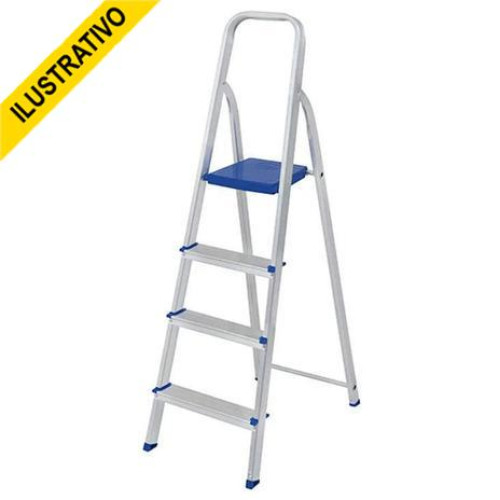 Escada Aluminio 04 Degraus 5102 Mor