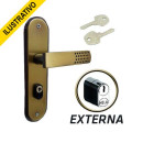 Fechadura Externa 40mm Madrid Alavanca 2002/15 Lo 8827 Hela