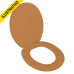 Assento Oval Std Plastico Caramelo Soft Tpj/as*cm2 Astra
