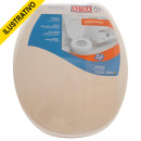 Assento Oval Std Plastico Bege Soft Tpj/as*bg8 Astra Bg8