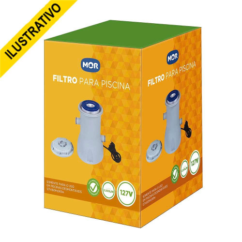 Filtro P/piscina C/bomba 40w 2.200 L/h 110v 1511 Mor