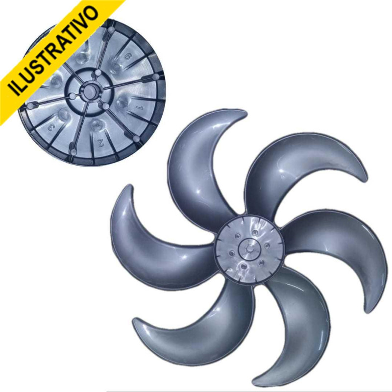 Helice De Ventilador 40cm 6p Orig 98-0753 Ventidelta Helice De Ventilador 40cm 6p Orig 98-0753 Ventidelta