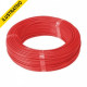 Fio Cabinho Bitolado 02,50mm (rolo-100) 1linha Vermelho