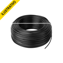Fio Cabinho Bitolado 02,50mm (rolo-100) 1linha Preto