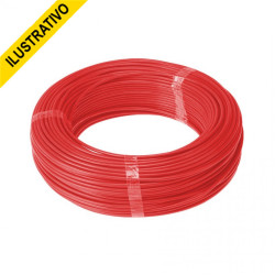 Fio Cabinho Bitolado 04,00mm (rolo-100) 1linha Vermelho