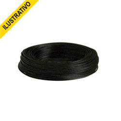 Fio Cabinho Bitolado 04,00mm (rolo-100)-1linha Preto